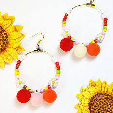 Summer Style Colorful Beads Earrings