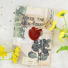 Festival Card With Decoration Made of Wax Seal