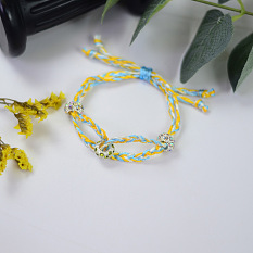 PandaHall Selected idée de bracelet tressé aux couleurs fraîches