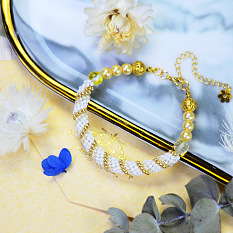 Bracelet perlé de style vintage