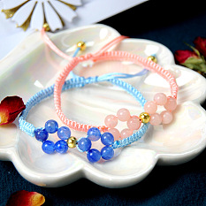 PandaHall Selected idée de bracelet en corde tressée en perles