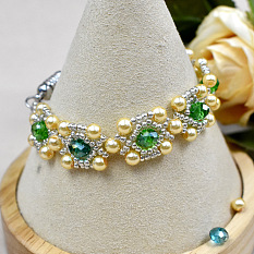 Tutorial pandahall sull'elegante braccialetto con perline incastonate