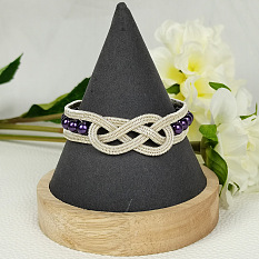 Bracelet enveloppant de fil de noeud celtique