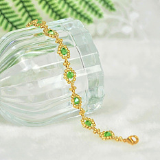 PandaHall Selected idée de bracelet en perles de rocaille avec des perles toupies en verre