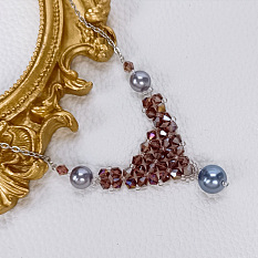 PandaHall Selected Idee einer Glas-Doppelkegel-Perlenkette mit Perlen