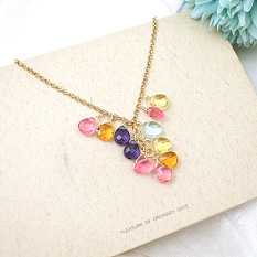 Ожерелье из стеклянных бусин в форме ёлочки