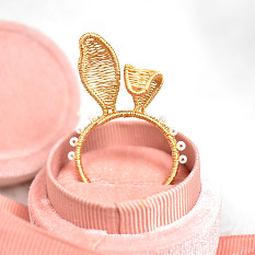 Rabbit Shaped Wire Wrapping Ring