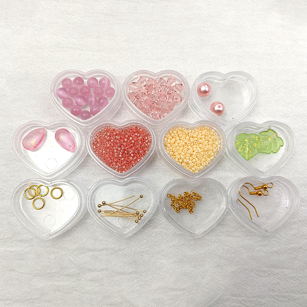 PandaHall Selected идея серег из розового стекла и бисера-2