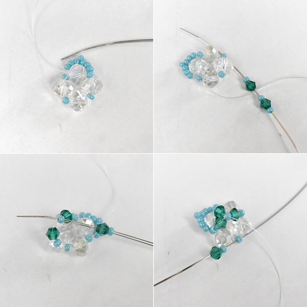 Браслет из стеклянных бусин в весеннем стиле-4