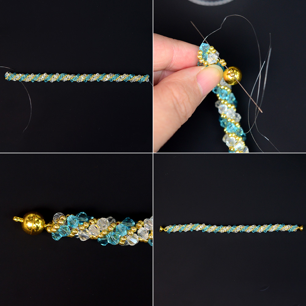 PandaHall Selected мастер-класс по изготовлению браслета из стеклянных бусин.-4