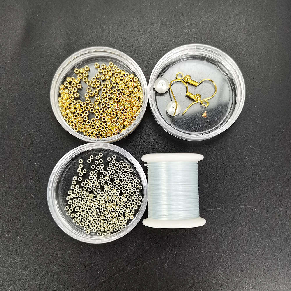 PandaHall Selected мастер-класс по изготовлению серег из бисера с золотыми семенами-2