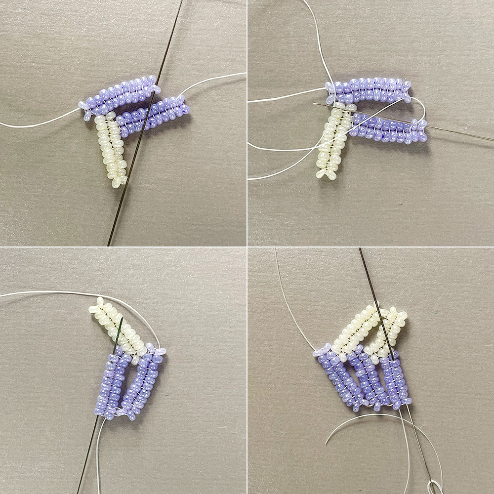 PandaHall Selected идея серег-пусетов в форме листьев из бисера-6