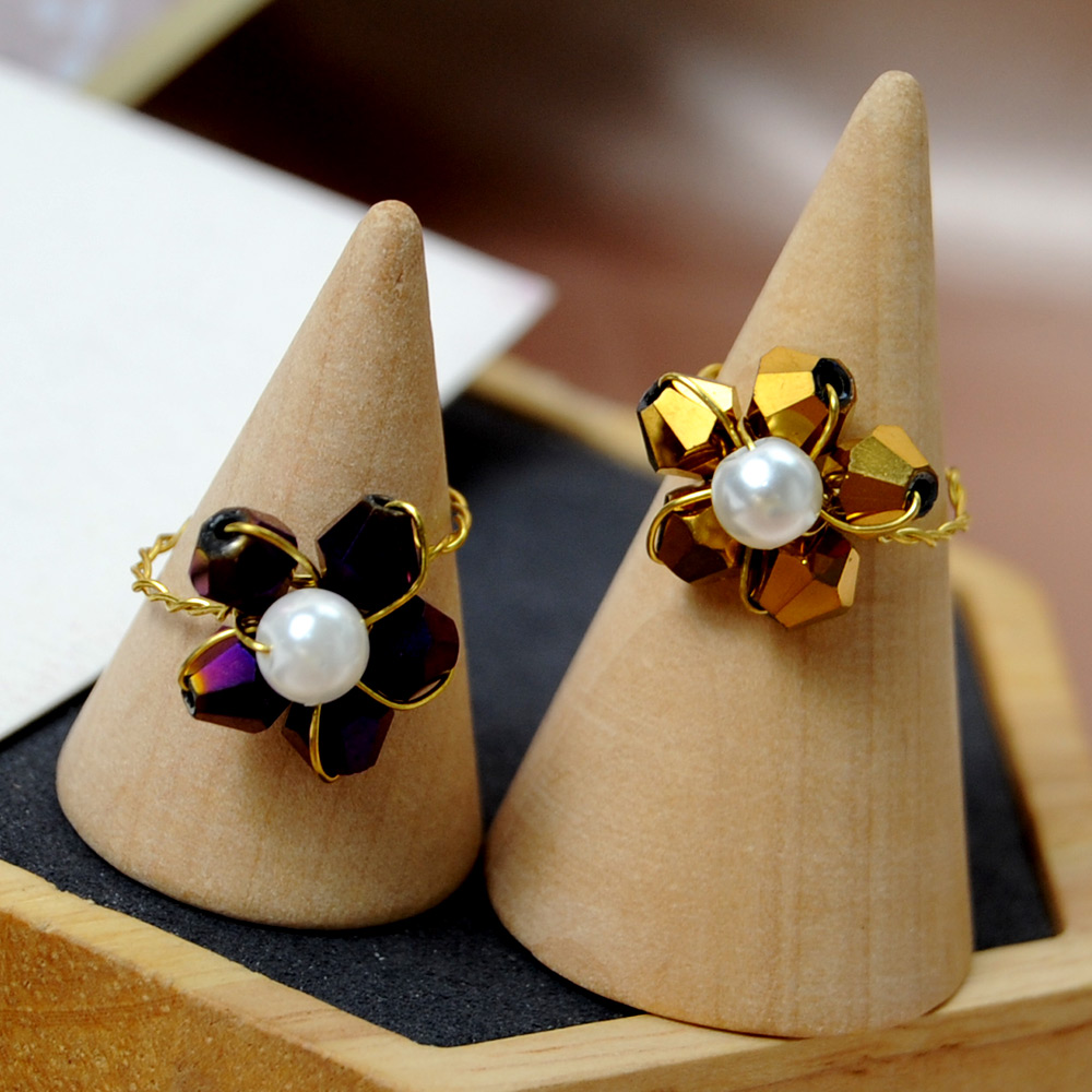 PandaHall Selected руководство по гальваническому кольцу из хрустальных бусин-1