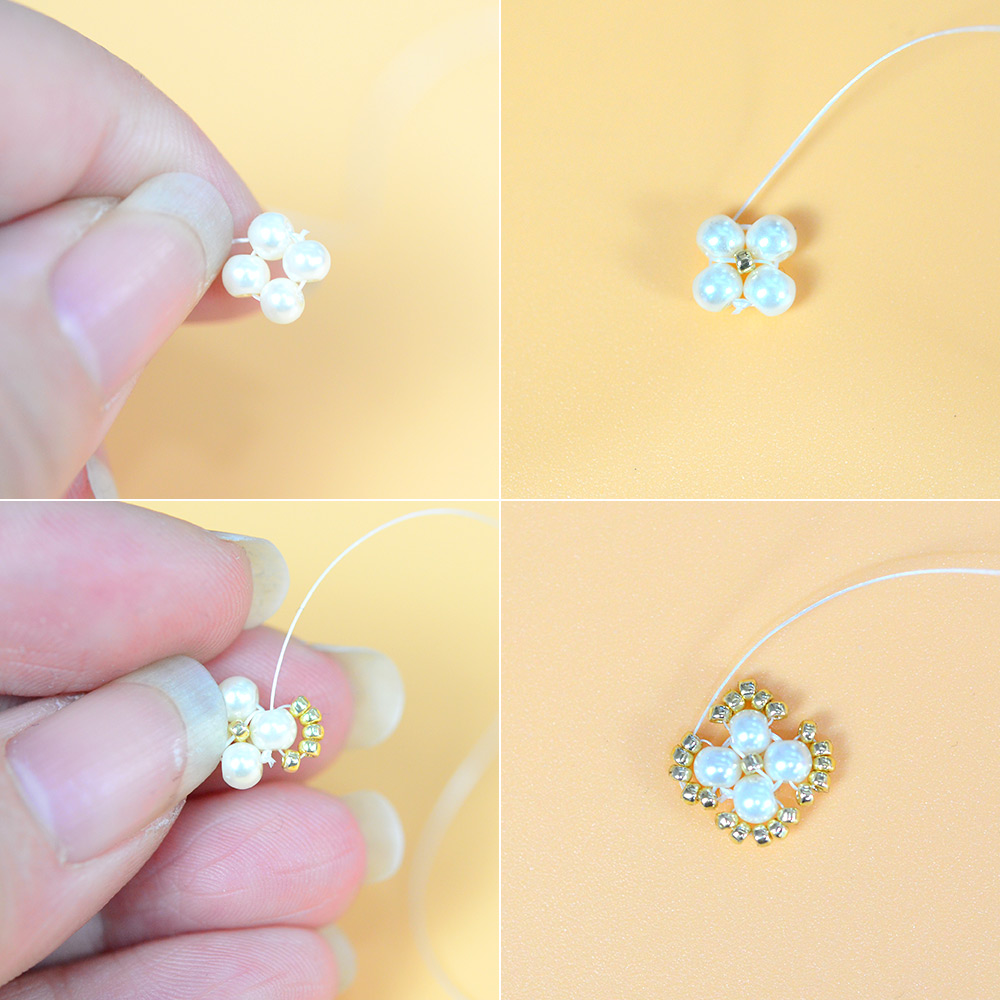 Браслет из жемчужных бусин с застежкой-тоггл-3