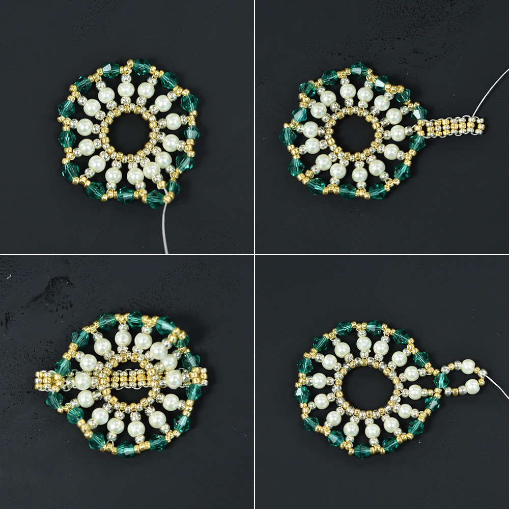 Комплект украшений из стеклянных бусин