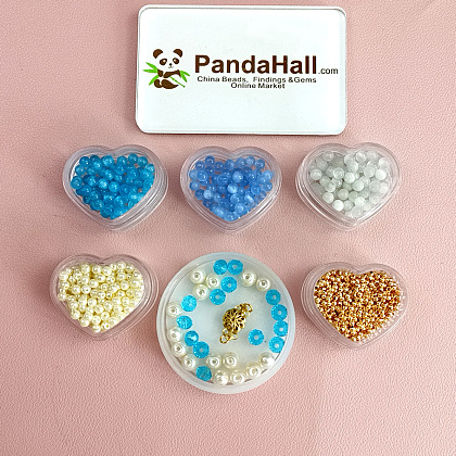 Браслет-цветок из бисера кошачий глаз-2