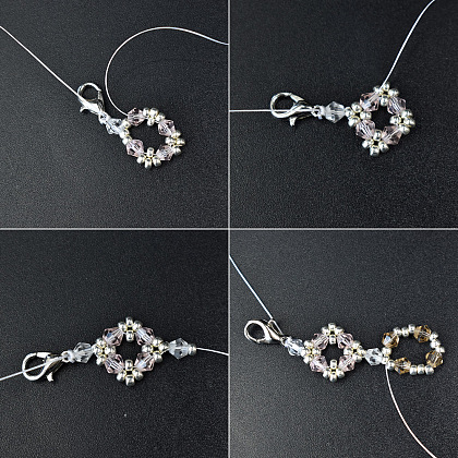 Bracelet avec perles de cristal-4