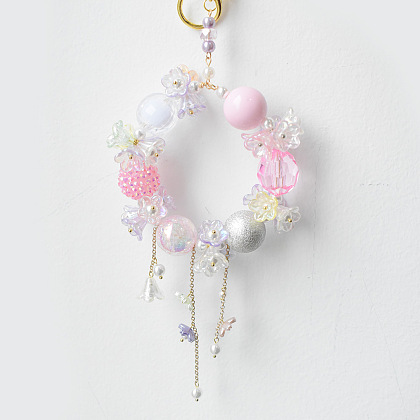 Flower Acrylic Beads Cap Ornament