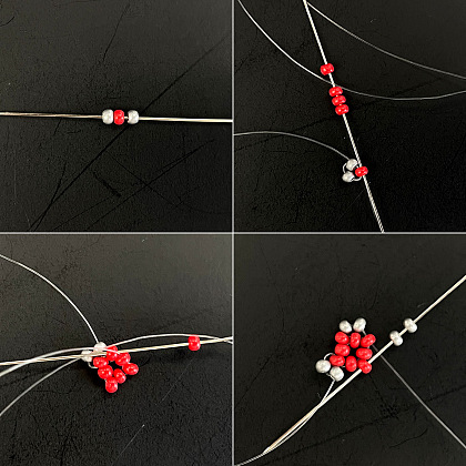 PandaHall Selected idée de bracelet en perles de rocaille carrées-3