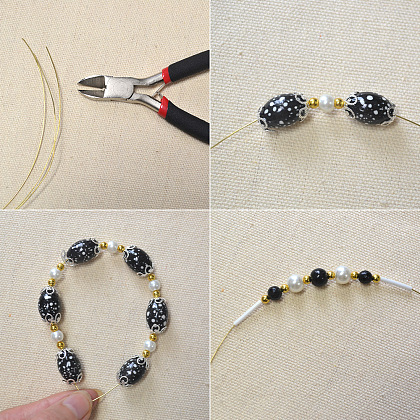 3 Strands Beads Bracelet