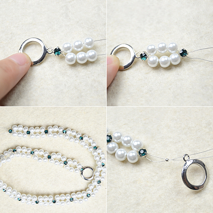 Pearl Beads Hair Jewelry for Wedding-4