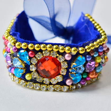 Charm Rhinestone Cuff Bracelets | Pandahall Inspiration Projects