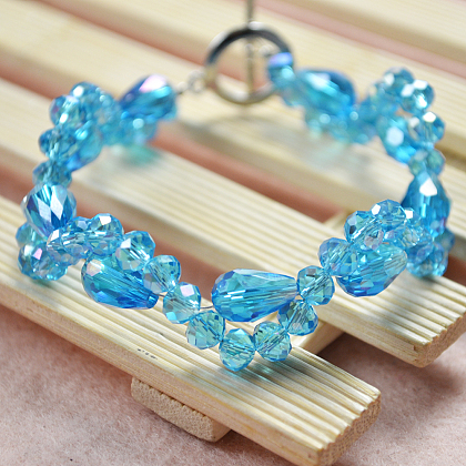 Crystal Glass Beaded Bracelet-1