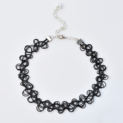 Cool Black Tattoo Necklace-1