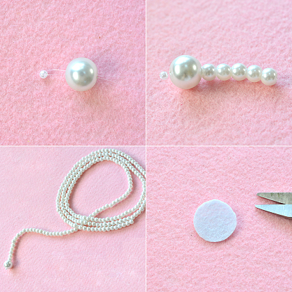 Collier de perles à trois rangs-3