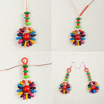 Rainbow Beads Earrings-4