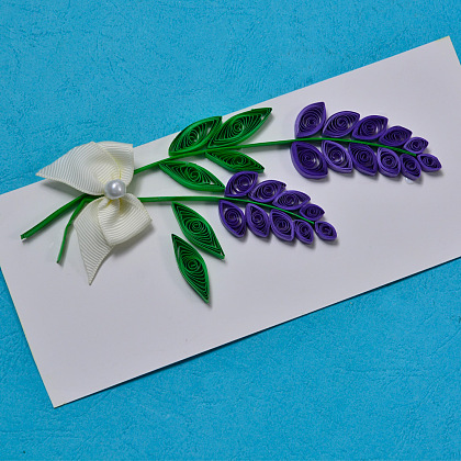 Easy Quilling Lavender Cards-6