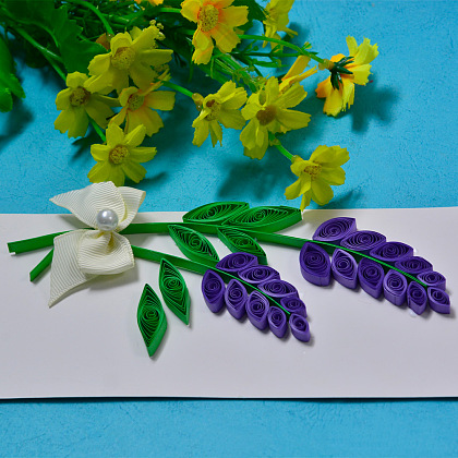 Easy Quilling Lavender Cards-7