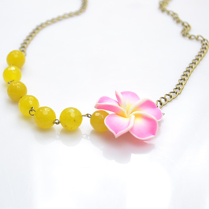 Fresh Flower Chain Necklace-6