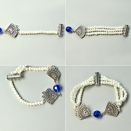 Bracelet de perles vintage-4