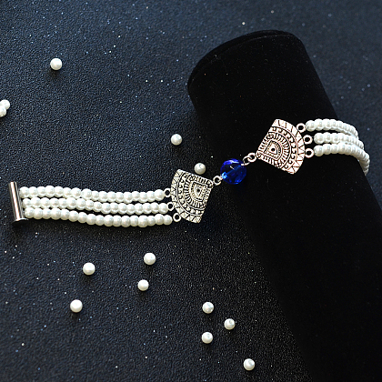 Bracelet de perles vintage-5