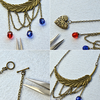 Tibetischen Stil Perlenkette Halskette-4