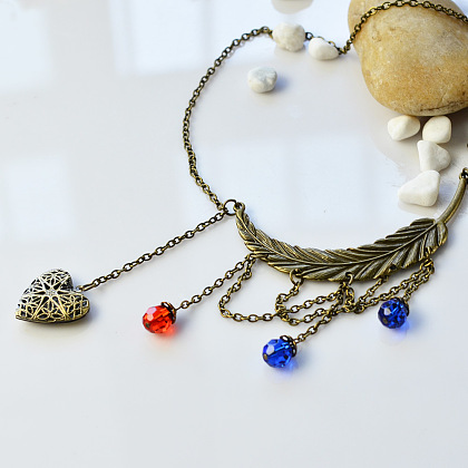 Tibetischen Stil Perlenkette Halskette-5