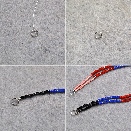 3 Strand Seed Beads Bracelet-3
