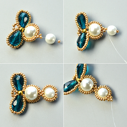 Boucles d'oreilles pendantes en perles de rocaille de style vintage-6