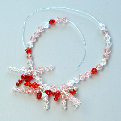 Bracelet de perles de verre toupie-4