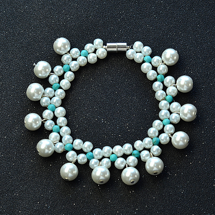 Bracelet à pendentif en perles-1