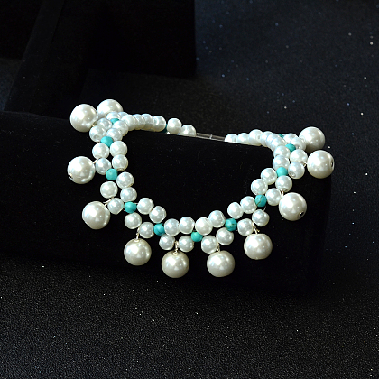 Bracelet à pendentif en perles-5