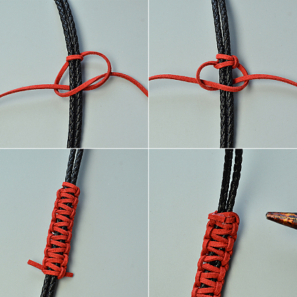 Faux Suede Cord Braided Bracelet-3