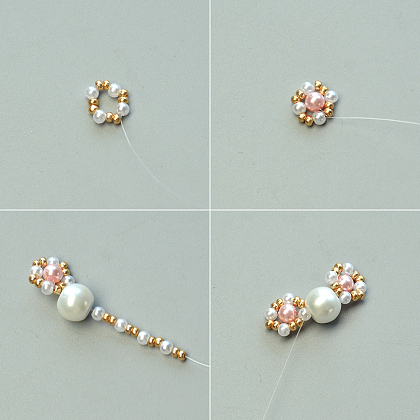 Pearl Beads Stitch Ring-3