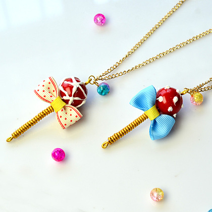 Süße Lollipop-Anhänger-Halskette-5