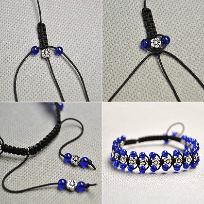 Mixed Flower Tibetan Style Bead Spacers Braided Bracelet | Pandahall ...