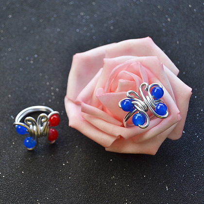 Butterfly Wire Wrapped Rings-4