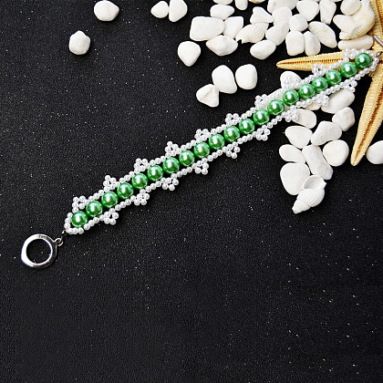 Bracelet délicat en perles de verre-6