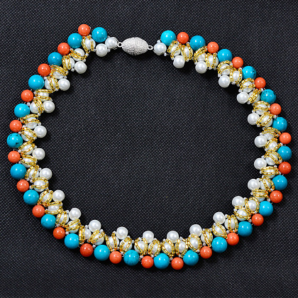 Mixed Beads Choker Necklace-8