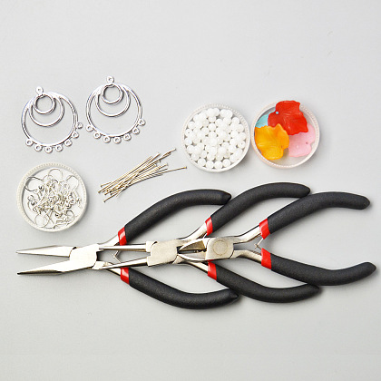 Boucles d'oreilles pendantes en feuille d'érable en acrylique rouge-2